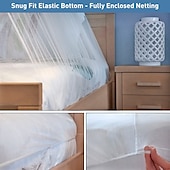 preiswerte Betthimmel &amp; Vorhänge-Bett-Baldachin Baumwolle Loft solid Kinder zusammenklappbare runde Hoop durchsichtige Moskito-Netz Mädchen Bett-Baldachin