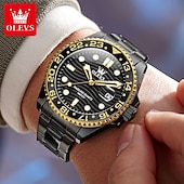 cheap Quartz Watches-OLEVS 3610 Brand Trendy Fashion Business Men&#039;s Watches Waterproof Stainless Steel TOP Quartz Watch