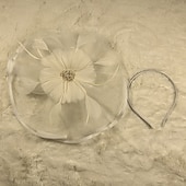 preiswerte Hochzeitsfazinatoren-Kopfbedeckung Tüll Feder Hochzeit Abendgesellschaft Elegant Hochzeit Mit Pure Farbe Kopfschmuck Kopfbedeckung
