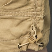economico Classico-Per uomo Pantaloncini cargo Shorts Pantaloncini Estivi Coulisse Elastico in vita Multi-tasche Semplice Comodità Indossabile Lunghezza al ginocchio All&#039;aperto Sport Quotidiano Moda Casual Nero Giallo
