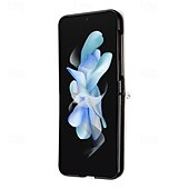 cheap Samsung Cases-Phone Case For Samsung Galaxy Z Flip 7 Z Flip 6 Z Flip 5 Z Flip 4 Back Cover Magnetic Support Wireless Charging Card Slot Retro TPU PU Leather
