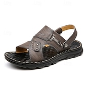 billiga Semester Sandaler-snygga sandaler för män med spänne och slitstark sula, lämpliga för sommarevenemang och dagligt bruk