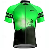 cheap Men&#039;s Jerseys-Men&#039;s Cycling Jersey Short Sleeve Bike Tee Tshirt Jersey with 3 Rear Pockets Mountain Bike MTB Breathable Quick Dry Anatomic Design Wicking Wine Red Yellow Red Sports Clothing Apparel