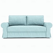 economico Copridivano-Copridivano letto in cotone al 100% di colore uniforme foderine in cotone trapuntato