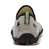 economico Sneakers Casual-scarpe da ginnastica da uomo a piedi nudi - rosso brillante, suola robusta, design senza lacci - perfette per escursioni e avventure all'aria aperta