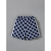 voordelige Sets-2-delig Peuter Jongens T-shirt &amp; shorts Kleding Grafisch Geometrisch Korte mouw Lapwerk Set School Modieus Dagelijks Zomer 4-7 jaar Wit
