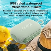 abordables Altavoces-Altavoces Bluetooth portátiles con sonido envolvente 360 para ciclismo y deportes al aire libre, mini subwoofer inalámbrico impermeable para coche, batería de larga duración
