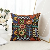 levne Vintage styl-Vintage etnický dekorační povlak na polštář 1PC měkký čtvercový polštář na pohovku povlak na polštář do ložnice obývacího pokoje na pohovku židli