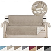 cheap Sofa Cover-Waterproof Couch Cover for Cushion Couch Sofa Cover for Dogs Water Resistant Furniture Protector Cover with Foam Sticks Elastic Straps for Pet Cat