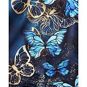 economico Visione 3D della Ragazza &amp; Splendore-Ragazze 3D Farfalla Set Pigiama Set Pigiama Maglietta &amp; Pantaloni Manica Lunga Stampa 3D Autunno Inverno Quotidiano Essenziale Bambini Dai 4 anni in su Girocollo Casa Quotidiano Vestibilità regolare