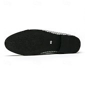 cheap Loafers-Men's Prom Shoes - Blue Textured Velvet Slip-On Loafers for Bold and Fashion-Forward Formal Wear