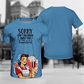levne Topy-Trička Retro plakát Retro dívka Grafika Pro Pánské Dospělé Plesová maškaráda 3D tisk Dovolená Párty