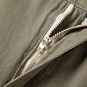 cheap Dress Shorts-Men's Shorts Dress Shorts Summer Shorts Work Shorts Golf Shorts Buttons Multi Pocket Plain Comfort Wearable Knee Length Outdoor Daily Holiday Fashion Casual Black Army Green