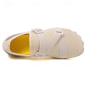 preiswerte Sneaker für Herren-Barfuß-Wasserschuhe für Herren – weiß und orange, schnelltrocknend, verstellbarer Klettverschluss – ideal für Strand- und Wasseraktivitäten