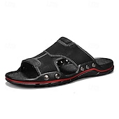abordables Sandalias casuales-Sandalias de exterior sin cordones para hombre con diseño ergonómico: ideales para playa, deportes al aire libre y uso informal.