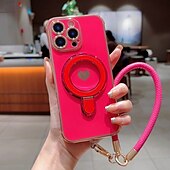 Недорогие Чехлы для iPhone-Чехол для iPhone 16e iPhone 16 Pro Max Plus iPhone 15 Pro Max Plus iPhone 14 13 12 11 Pro Max Plus Мини Защитный чехол с подставкой и ремешком ударопрочный Ретро TPU Покрытие