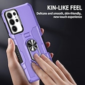 abordables Carcasas Samsung-Funda para teléfono para Samsung Galaxy S24 S23 S22 S21 Ultra Plus A55 A35 A25 A15 5G A34 A54 A73 A53 A33 A23 A13 A72 A52 A32 A22 A12 Cubierta trasera soporte magnético a prueba de golpes retro PC
