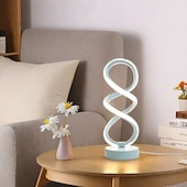 cheap Table Lamps-Modern Spiral LED Table Lamp Adjustable Brightness 3 Color Modes USB Powered Night Light for Bedroom Hall or Office Dormitory Decor Table Lamp