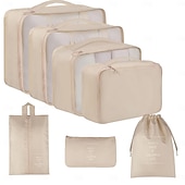 cheap Luggage &amp; Travel Storage-Compression Packing Cubes Set for Travel, Luggage Storage and Organizer, Folding Toiletry and Clothes Organizer