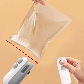 cheap Kitchen Utensils &amp; Gadgets-Mini Bag Sealer, Handheld Heat Sealer for Plastic Bags, Portable Snack Sealing Machine for Home Kitchen, Easy Hand Press Seal &amp; Reseal, Food Storage Saver