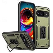 זול תיק טלפון אחר-טלפון מגן עבור גוגל Pixel 9 Pro Pixel 9 Pro XL פיקסל 9 כיסוי אחורי מחזיק טבעת מגנטי עמיד בזעזועים רטרו TPU PC
