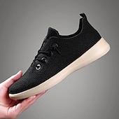 baratos Ténis para Homem-tênis de malha leve e respirável masculino - calçados casuais para caminhada com cadarço para uso diário e viagens
