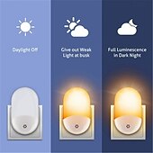 tanie włączana lampka nocna-pilot led lampka nocna salon sypialnia dekoracja lampka nocna ciepła poświata przełącznik światła ochrona oczu bez migotania uk usa ue wtyczka zasilania 1 szt.