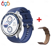 abordables Montres connectées-696 DTWatchX Montre intelligente 1.43 pouce Smartwatch Montre Connectée Bluetooth Podomètre Rappel d&#039;Appel Moniteur de Sommeil Compatible avec Android iOS Femme Hommes Mode Mains-Libres Rappel de