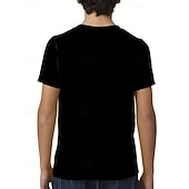 お買い得  男の子のイースター衣装-男の子 3D バニー Tシャツ Ｔシャツ 半袖 夏 春 ファッション ベーシック 子供 4〜12年 クルーネック アウトドア カジュアル 日常 レギュラー
