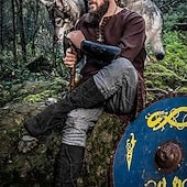 levne obuv-Retro Středověké Renesanční Boty Pánské Dámské Unisex Keltské Pirát předvečer Všech svatých Karneval Plesová maškaráda Večírek Plesová maškaráda Dospělé Boty