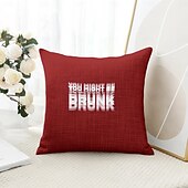 お買い得  「Quotes&amp;Saying Style」-面白い名言装飾クッションカバー 1枚 ソフトスクエアソファクッションケース ピローケース 寝室 リビングルーム ソファ 椅子用