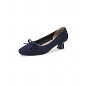 levne Block Heels-dámské lodičky z úpletu na nízkém podpatku – prodyšné lehké pohodlné boty do kanceláře, do práce i na běžné nošení