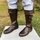 levne obuv-Retro Středověké Renesanční Boty Maškarní kostým Pánské Dámské Unisex Keltské Pirát předvečer Všech svatých Karneval Plesová maškaráda Večírek Plesová maškaráda Dospělé Boty