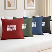 お買い得  「Quotes&amp;Saying Style」-面白い名言装飾クッションカバー 1枚 ソフトスクエアソファクッションケース ピローケース 寝室 リビングルーム ソファ 椅子用