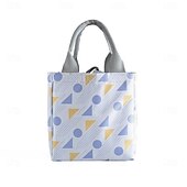 cheap Outdoor Recreation-Imitation Hemp Insulated Lunch Bag – Portable Handheld Food Carrier for Students, Fresh-Keeping Picnic Tote