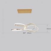 olcso Függőfények-90 cm Geometriai formák Függőlámpák Fém Művészeti stílus Galvanizált Festett felületek Kortárs 110-120 V 220-240 V