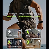 tanie Smartwatche-696 D8 Inteligentny zegarek 2.01 in Inteligentny zegarek Bluetooth EKG + PPG Krokomierz Powiadamianie o połączeniu telefonicznym Kompatybilny z Android iOS Damskie Męskie Odbieranie bez użycia rąk