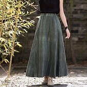 cheap Bottoms-Retro Vintage Medieval Skirt Women&#039;s Masquerade Casual Daily Adults&#039; Skirt