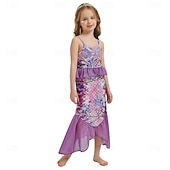 cheap Girls&#039; Costumes-The Little Mermaid Little Mermaid Princess Mermaid Dress Theme Party Costume Cosplay Movie Cosplay for Girls&#039; Kid&#039;s Carnival Masquerade Party Holiday