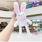 economico Decorazioni pasquali-regalo di pasqua per bambini peluche coniglio che si solleva, giocattoli coniglietto pasquale che si solleva, portachiavi coniglio divertente con design elastico e interattivo, ciondolo coniglio che