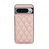 abordables Otras carcasas-teléfono Funda Para Google Píxel 9 Pro Pixel 9 Pro XL Pixel 8 Pro Pixel 8 Funda Trasera con Soporte Ranura para tarjetas Antigolpes Retro TPU Cuero de PU