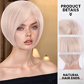 cheap Synthetic Trendy Wigs-Synthetic Wig Wavy Curly Weave Asymmetrical Neat Bang Machine Made Wig 30 inch A1 Synthetic Hair Women&#039;s Classic Comfortable Color Gradient Multi-color