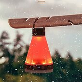 baratos Luzes e lanternas de acampamento-Luzes LED externas lanternas de acampamento com 6 modos de luz tipo C lâmpada de mão à prova d&#039;água para acampamento caminhadas quedas de energia 1 unidade (preto/verde)