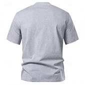 economico Magliette casual da uomo-Per uomo Maglietta Camicia a Maniche Corte Manica Corta Girocollo Estate Semplice Moda Designer Essenziale Classico Vacanza Streetwear Uscire Nero Bianco Grigio chiaro Maglietta Top per Uomo