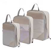 cheap Luggage &amp; Travel Storage-Compression Packing Cubes for Travel Luggage Storage and Backpack Organizer Space Savers, 7-Piece Set for Digital, Toiletry, Makeup, Clothes, Shoes, Travel Bags