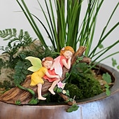 economico sculture e statue da giardino-ornamento creativo in resina - statua in miniatura di fata addormentata, fata dei fiori addormentata da esterno, accessori per giardini fatati, bonsai &amp;decorazione del prato