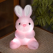お買い得  イースターライト-1 個のかわいい光るぬいぐるみウサギイースターパーティーギフトお祭りの雰囲気の装飾人形