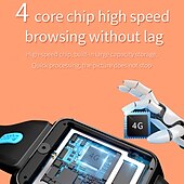 abordables Montres connectées-Montre intelligente 696 H1PRO Tracker de fitness ECG PPG Appel Bluetooth Rappel Android iOS IP67 44mm 1,83&quot;