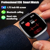 economico Smartwatch-Orologio intelligente monitor della glicemia ECG pressione sanguigna e temperatura corporea Android iOS IP68 1.75
