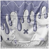 abordables Maillots pour hommes-Homme Maillot Velo Cyclisme Manche Courte Cyclisme Tee-shirt Maillot avec 3 poches arrière VTT Vélo tout terrain Respirable Séchage rapide Conception anatomique Mèche Violet Des sports Vêtement Tenue